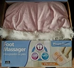Health Touch Foot Vibration Massager Comfort Fabric Pink W/white Trim. Fixed Price $21.99.
