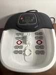 Rightmell Foot Spa Massager Heat, Bubbles, Vibration & Red Light For Relaxation. Fixed Price $24.99.