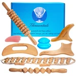 Wood Therapy Tools 12-IN-1 Multi-use, Lymphatic Drainage Massager, Ma.... Fixed Price $77.25.