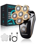 Pritech Head Shavers For Bald Men, Type-c Charge Electric Razor With 6 Black. Fixed Price $28.99.