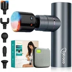 Cotsoco Mini Deep Tissue Massage Gun With Heat And Cold Therapy, Gray. Fixed Price $97.82.