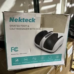 Nekteck Shiatsu Foot & Calf Massager W/ Heat White - Open Box. Fixed Price $24.99.