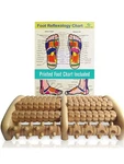 Theraflow Wooden Dual Foot Massager Roller - Relax, Relieve Pain, Plantar. Fixed Price $20.90.
