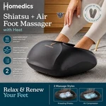 Homedics Shiatsu + Air Foot Massager With Heat Relaxing Deep Kneading. Fixed Price $195.85.