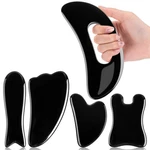 Treela 5 Pcs Gua Sha Facial Tools Set And 1 Body Resin, Black. Fixed Price $14.76.