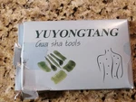 Yuyongtang Gua Sha Tools With Storage Bag Green 6 Pc. Fixed Price $9.99.