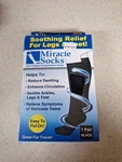 Miracle Socks Anti Fatigue Compression Size S/m Or Women Black. Fixed Price $7.50.