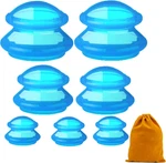 7PCS Therapy Set-professional Silicone Cupping, Suitable For Facial Body. Fixed Price $21.37.