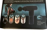 Master Percussion Massager Cordless Has 4 Heads 6 Speeds And Rechargeable Nib. Fixed Price $20.00.