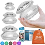 Lure Essentials Edge Silicone Cupping 4 Piece Assortment, Transparent Clear. Fixed Price $55.68.