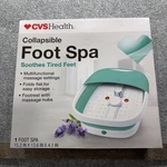 Cvs Health Collapsible Foot Spa Massager-green/white Relax Feet New In Box Nib. Fixed Price $19.00.