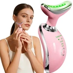 Face And Neck Massager Tool With Heat & 3 Light Therapies, Smart Vibration, R.... Fixed Price $29.59.