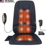 Carshion 10 Vibration Motors, Massage Seat Cushion With Heat,back Black. Fixed Price $105.66.