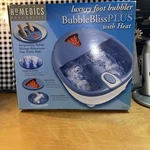 Homedics Body Basics Bubblemate Foot Spa Bubbler With Heat BM-250 Blue. Fixed Price $21.00.