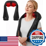 Neck Massager For Pain Relief Deep Tissue With Heat - Shiatsu Back And Shoulder. Fixed Price $44.84.