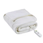 Serta 50"X60" Fleece To Shearling Electric Heated Throw Blanket Ivory:. Fixed Price $26.99.