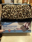 Health Touch Foot Massager Vibration Comfort Faux Fur Fabric Black W/white Nib. Fixed Price $12.99.