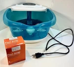 Maxkare XKAM-SPA16 Foot Bath Massager With Heat Bubbles And Vibration & Soap. Fixed Price $24.78.
