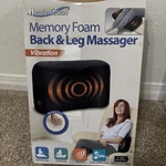 Health Touch Memory Foam Back And Leg Massager Vibration. Fixed Price $16.00.