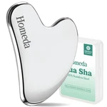 Homeda Stainless Steel Gua Sha Facial Tools, Lymphatic Drainage Large, Silver. Fixed Price $9.11.