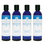 Master Massage 4 Pack Body Unscented Fully Absorbent Water Dispersible Oil 8 Oz. Fixed Price $29.99.