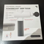 Sharper Image Powerboost Deep Tissue Percussion Massager Full Body Gun. Fixed Price $39.99.