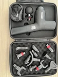 Pro Fit Percussion Muscle Massager Gun With 4 Interchangeable Heads. Fixed Price $28.00.