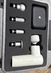Kigassenzio Portable Percussion Deep Tissue Cold & Hot Massage Gun White. Fixed Price $100.00.