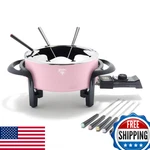 Greenlife 14 Cup Electric Fondue Maker Pot Set For Cheese, Chocolate, Meat. Fixed Price $108.58.