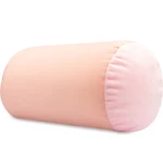 Microbead Bolster Neck Roll Pillow - Silky Feel, 14" X 8", Cream Peach. Fixed Price $32.95.