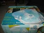 Conair Bubbling Foot Spa. Model FB40WR, New Box But Shows Some Damage.. Fixed Price $29.99.
