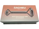 Sacheu Beauty Stainless Steel Dual-sided Roller + Travel Pouch, Nib, $35. Fixed Price $16.98.