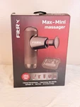 Fitrx Max-mini Massager Muscle Gun, 5-6 Heads, Rechargeable, Black. Fixed Price $39.99.
