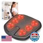 Sharper Image Shiatsu Foot + Back Massager With Heat & Washable Cover Portable. Fixed Price $123.44.