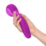 Jimmyjane Evoke Du-o Vibrating Massage Wand Wheel Handle Purple. Fixed Price $20.00.