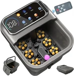 Collapsible Foot Spa Bath With Heat And Massage, Motorized Shiatsu Massager. Fixed Price $145.99.