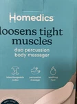 Homedics Duo Percussion Body Massager HHP-285HJB-2. Fixed Price $40.00.