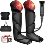 Fit King Leg Foot Massager For Circulation W/ Knee Heat Handheld Controller. Fixed Price $124.10.