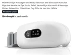 Nowwish Eye Massager With Heat, Vibration And Bluetooth Music For Migraine.... Fixed Price $44.90.