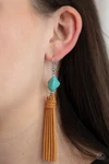 Paparazzi All-natural Allure Blue Turquoise Stone Earrings New Release 2021. Fixed Price $5.00.