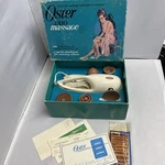 Vintage Oster Duo Massager 205-01 Vibrator Pulsation Original Box Attachments. Fixed Price $44.95.