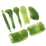 7PCS Jade Gua Sha Board Beauty Facial Roller Set Natural Face Neck Massager Tool. Fixed Price $9.74.