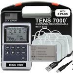 Tens 7000 Pro Rechargeable Unit Muscle Stimulator, 4 Channels, Back Pain. Fixed Price $99.80.