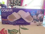 Conair Body Benefits Foot Vibes Massaging Slippers. Fixed Price $10.00.
