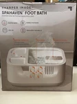 Sharper Image Spahaven Foot Bath, Heated With Massage Rollers. Fixed Price $40.00.