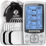 Auvon Dual Channel Tens Ems Unit 24 Modes Muscle Stimulator For Pain Relief, Rec. Fixed Price $32.11.