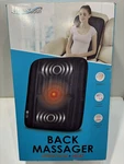 Health Touch Heated Vibrating Massage Cushion Black Back Lumbar Pain Relief. Fixed Price $29.99.