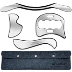 Gyx Coele 4 1 Stainless Steel Gua Sha Muscle Scraper Silver/dark Grey. Fixed Price $58.99.