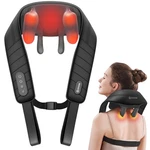Comfier Cordless Neck Massager With Heat, 4D Kneading Shiatsu And Gray. Fixed Price $94.99.