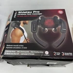 Fitrx Shiatsu Pro Cordless Heated Massager, 6 Heads, Neck Back Shoulder, Black. Fixed Price $20.00.